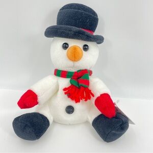 Sears Ho Ho Beans Snowman Plush 7”